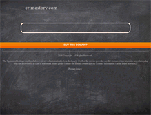 Tablet Screenshot of crimestory.com